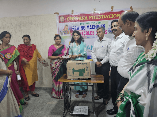 sewing machines and vegetable carts