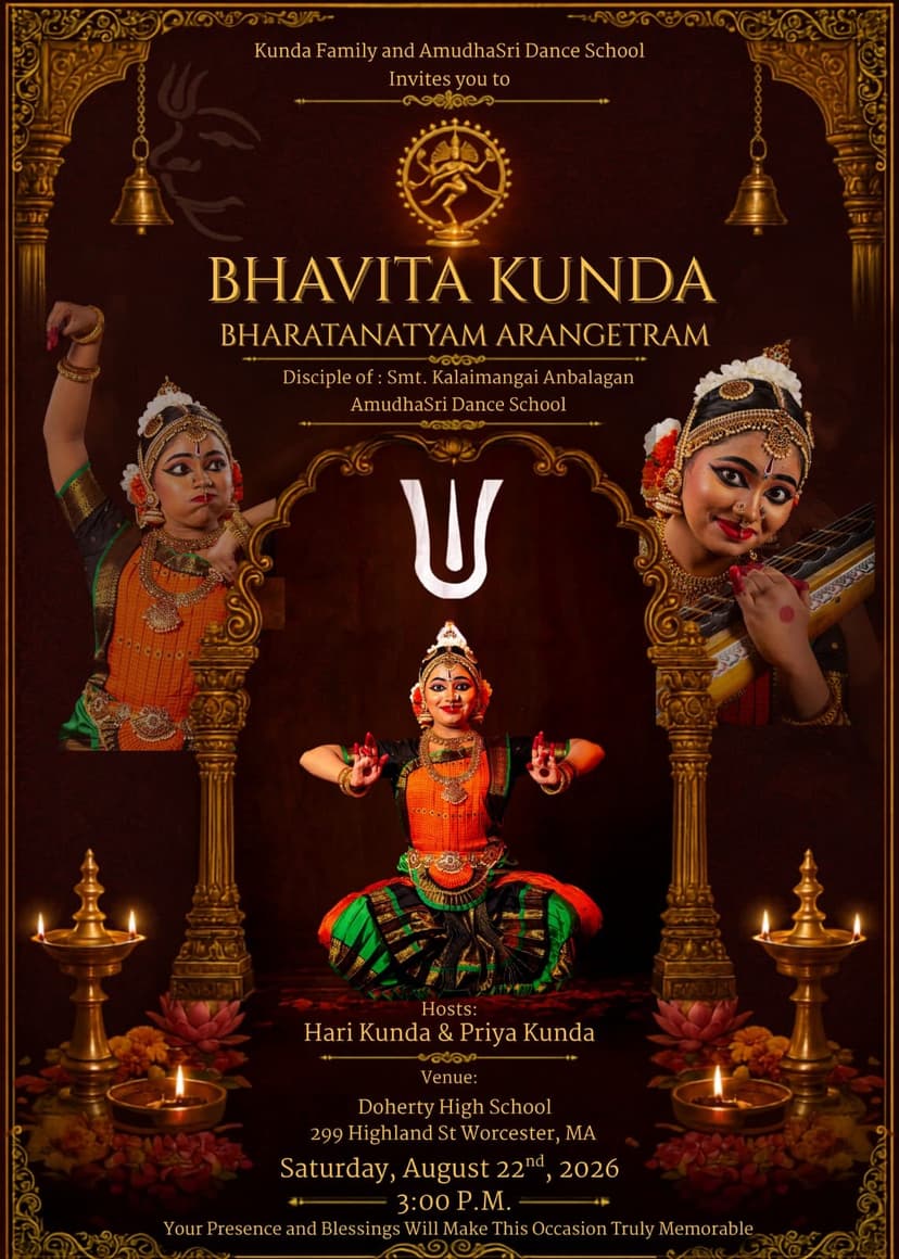 Bhavita Kunda's Bharatanatyam Arangetram